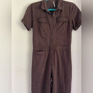 Young Fabulous and Broke Brown  Utility/ Aviator Jumpsuit